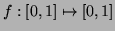 $f:[0,1]\mapsto [0,1]$